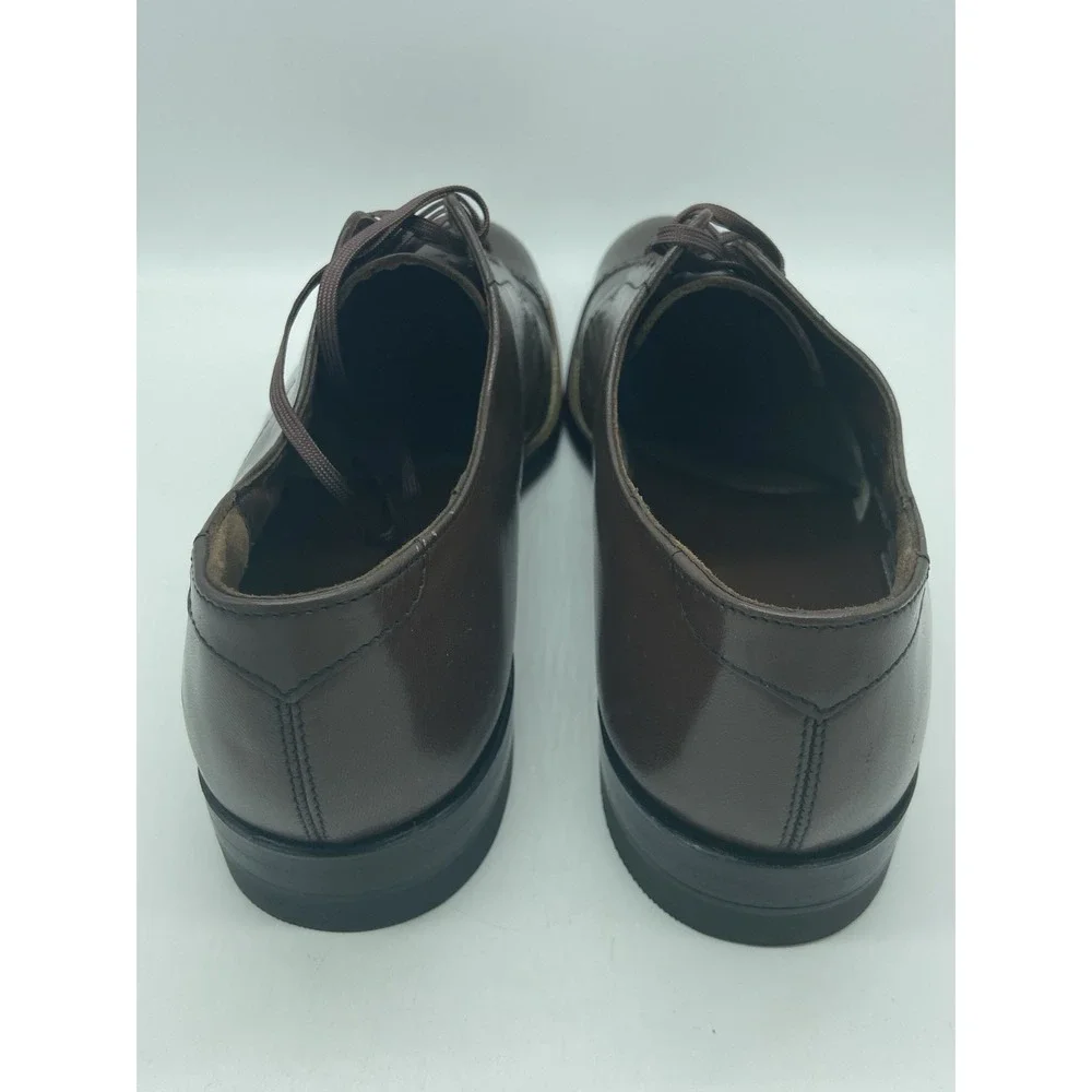Stacy Adams Men Size 9D Brown Leather Cap Toe Oxford Dress Shoes‎ Classic Formal